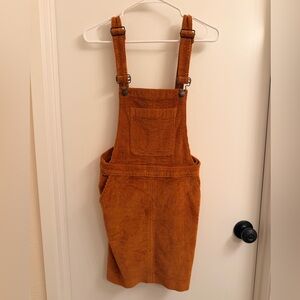 Madewell Corduroy Mini Dress in Rust